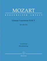 Litaniae Lauretanae Bmv K. 109 SATB Vocal Score cover